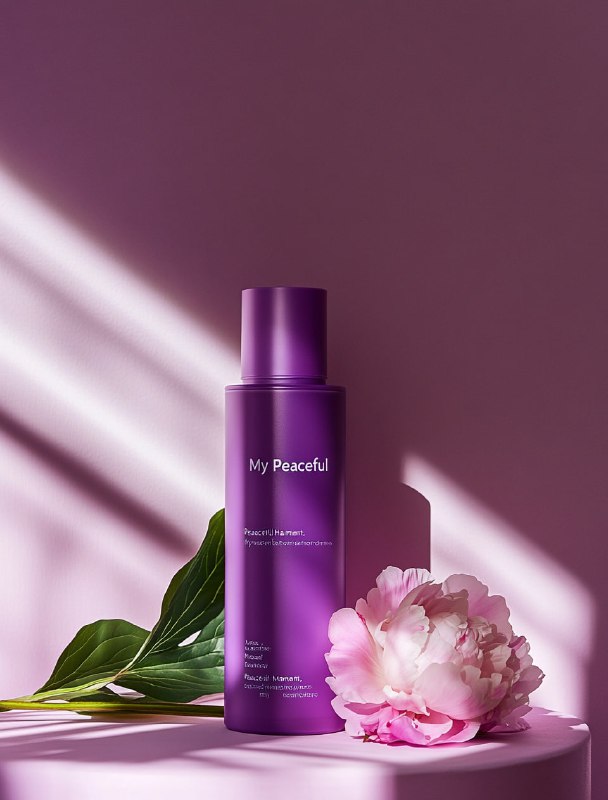 Skin Care Product Photography Purple Bottle