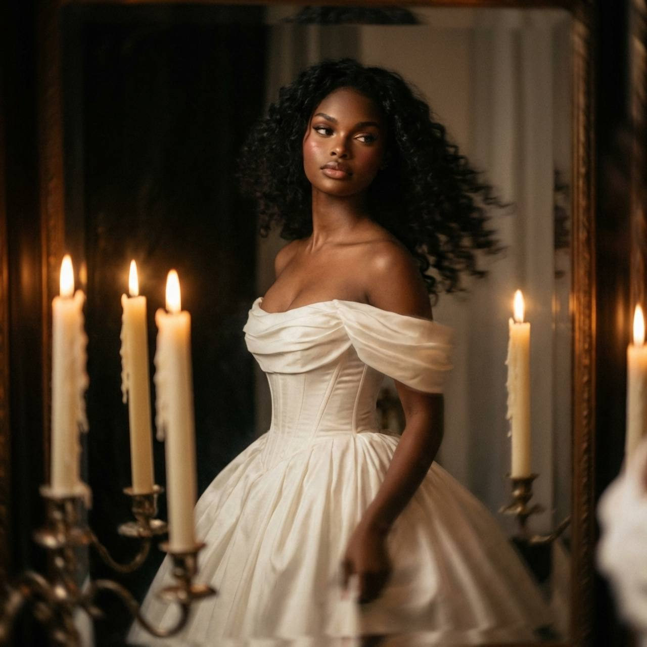 Candlelit Mirror Romance