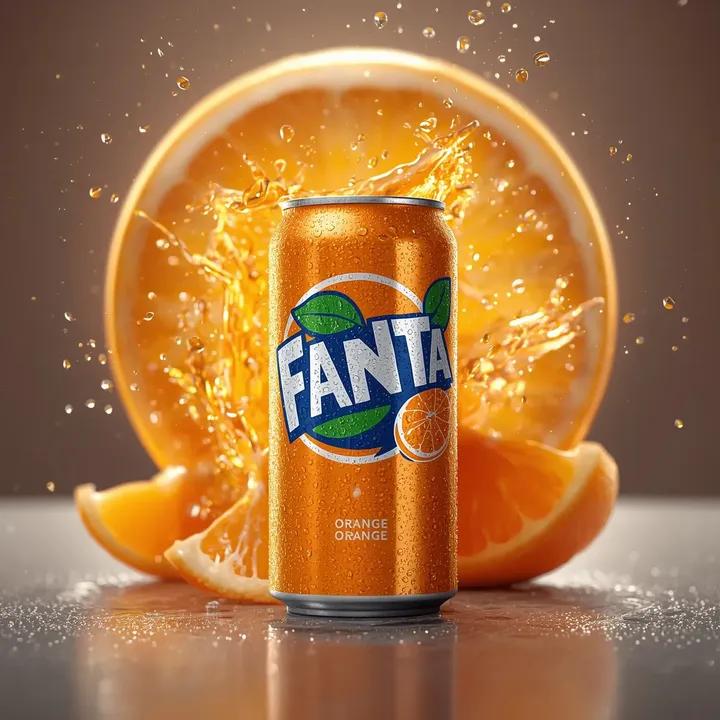 Hyper-Realistic Fanta Cinematic Product Shot