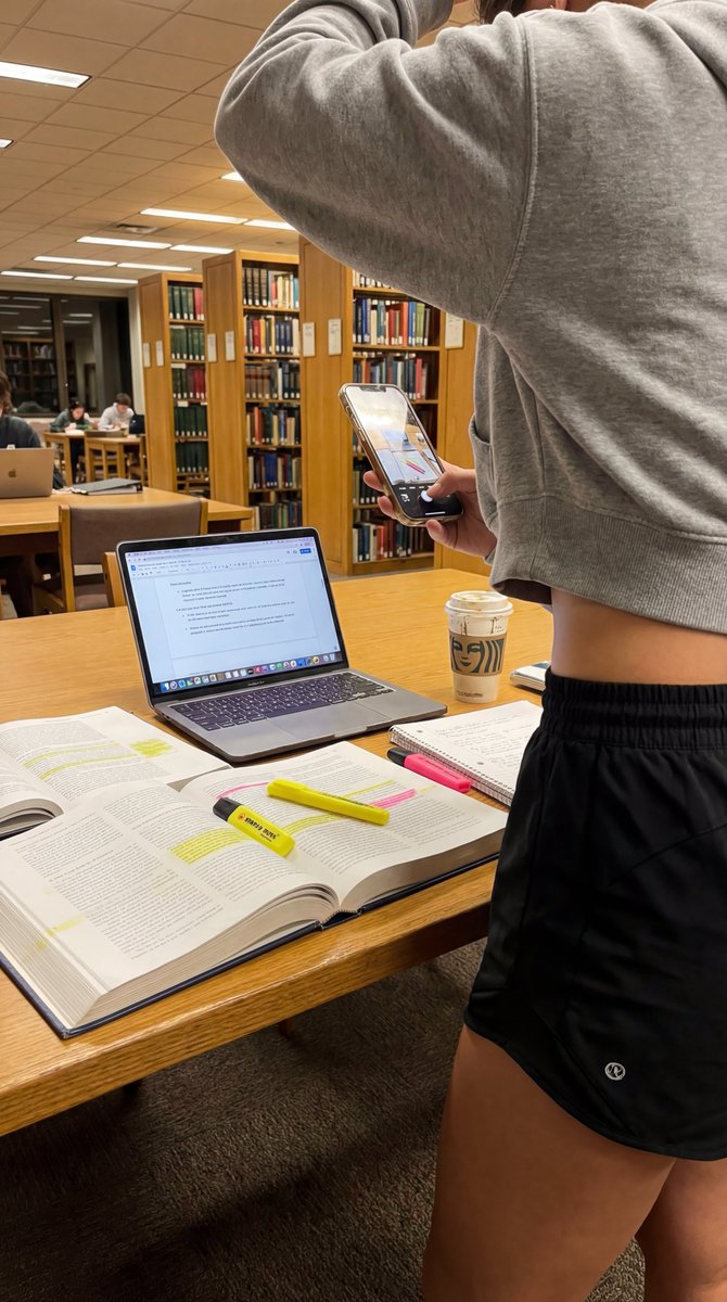Late Night Library Study Session