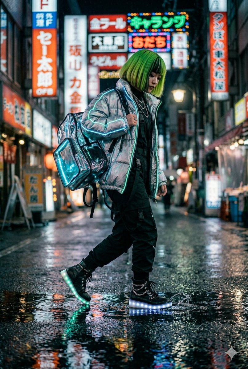 Neon Rain Cyberpunk Strider