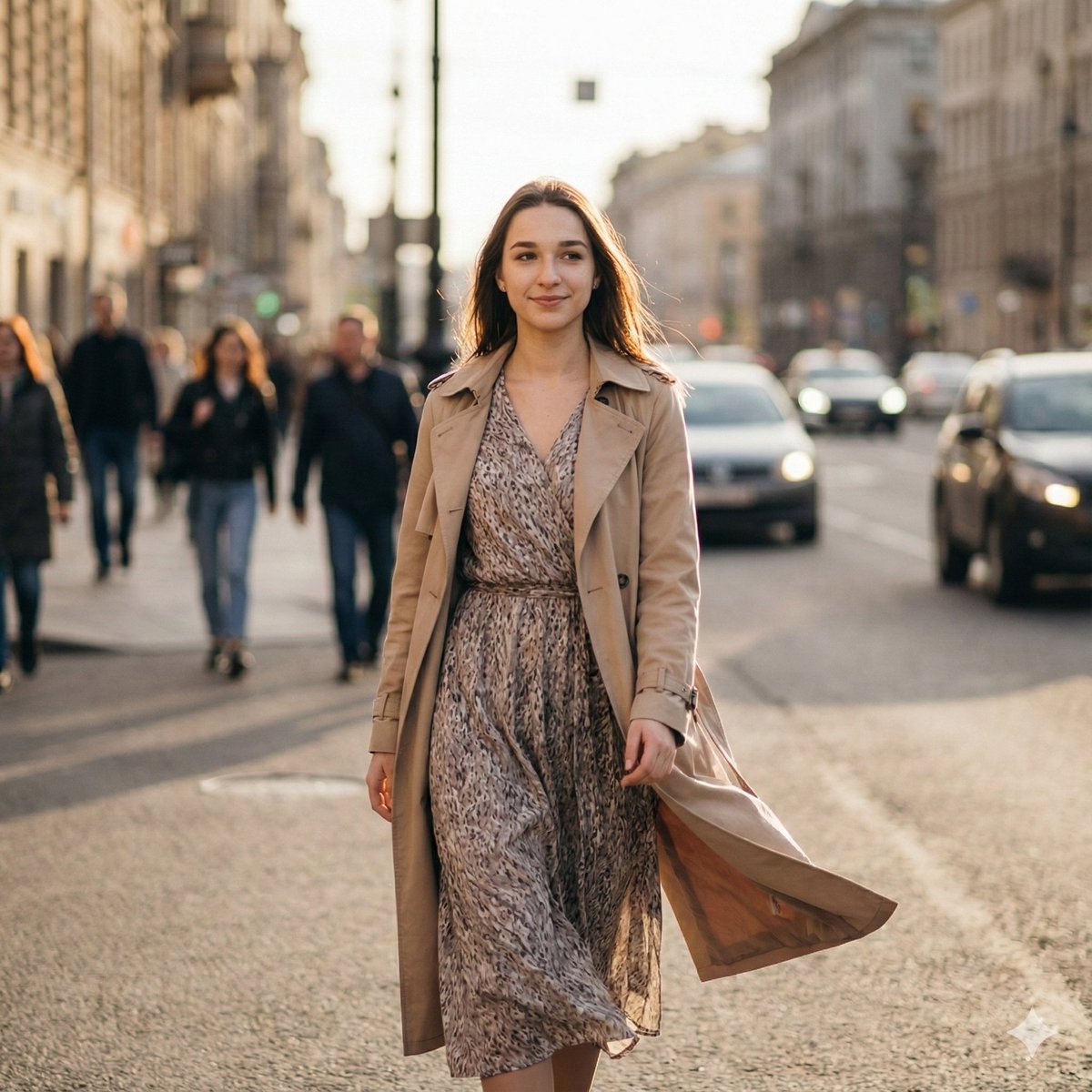 Cinematic Street Portrait Golden Hour