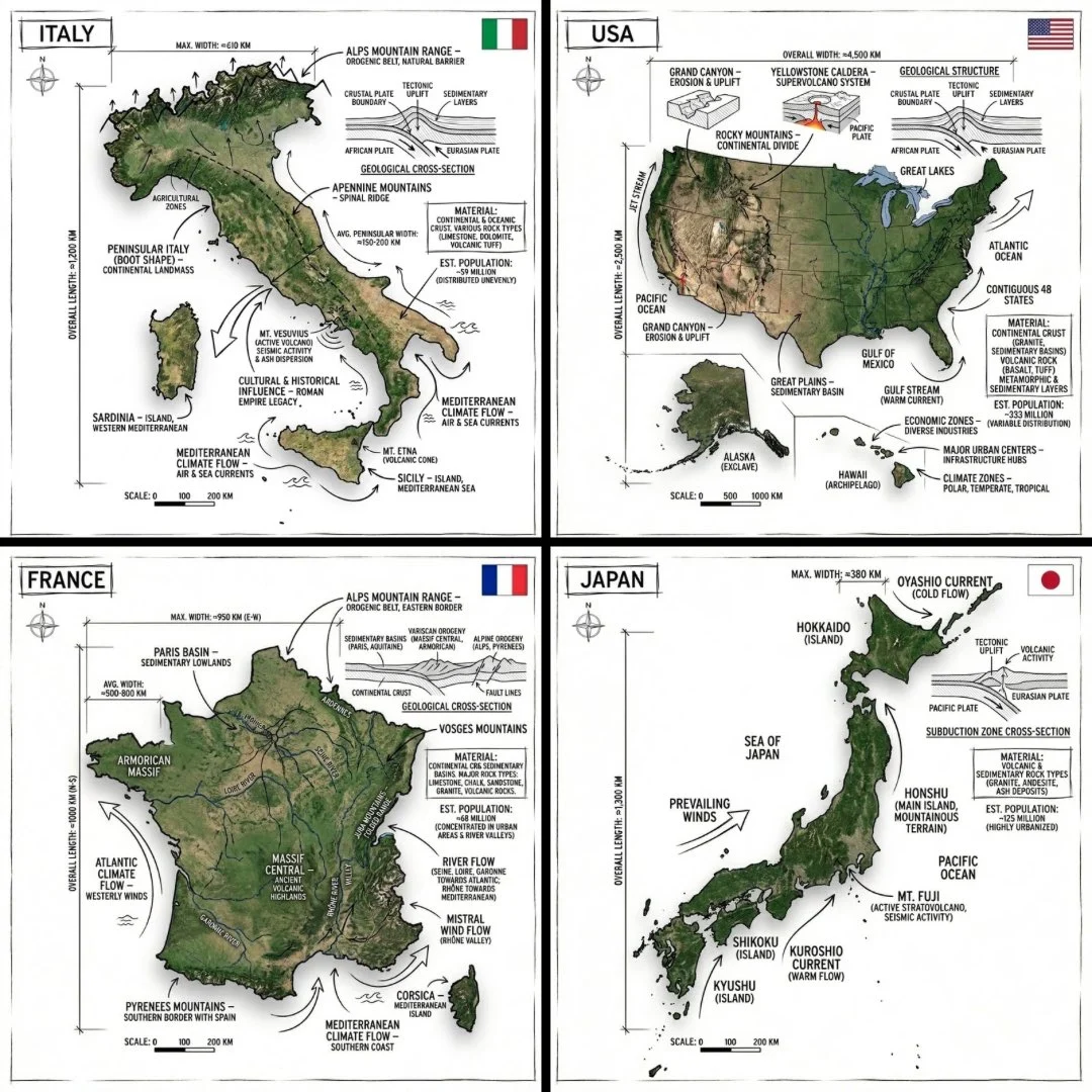 Country Technical Infographic