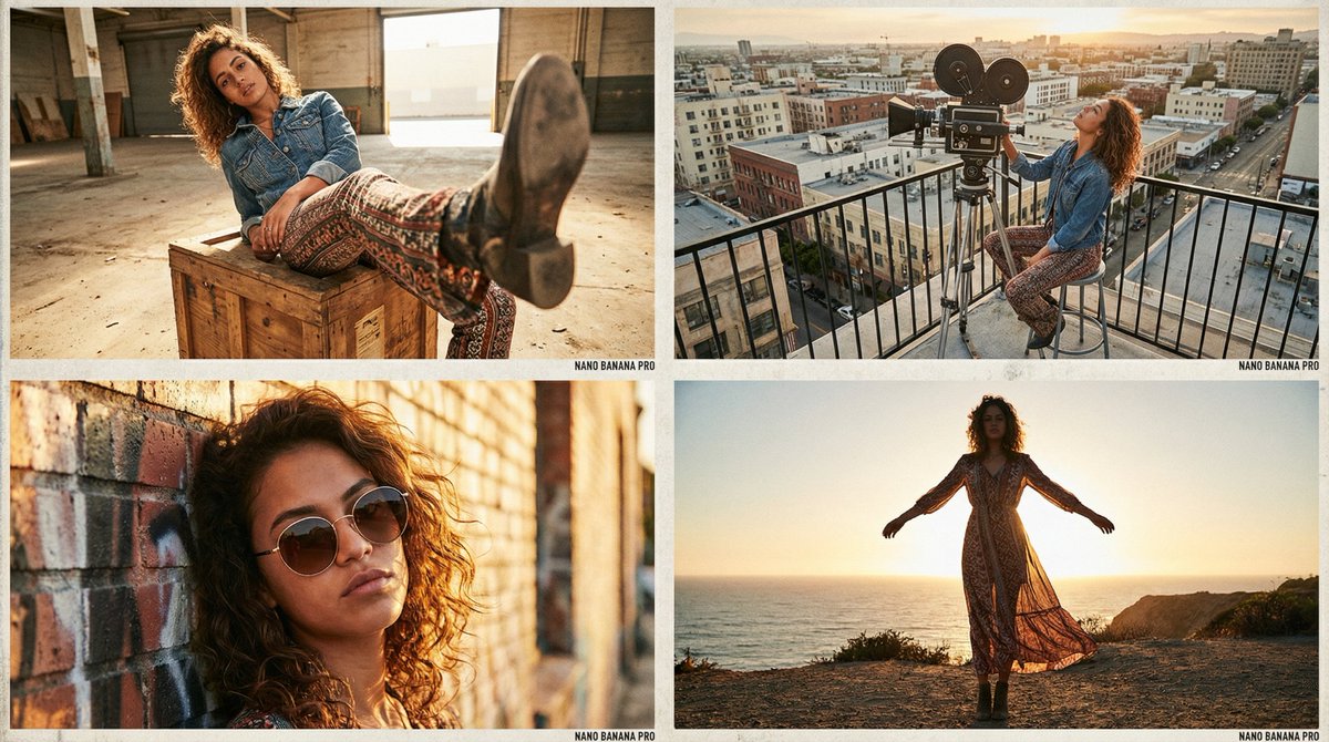 Fashion Grid Portrait Style