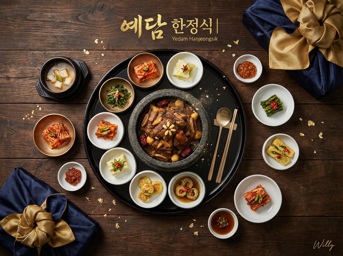 Luxury Korean Hanjeongsik Ad