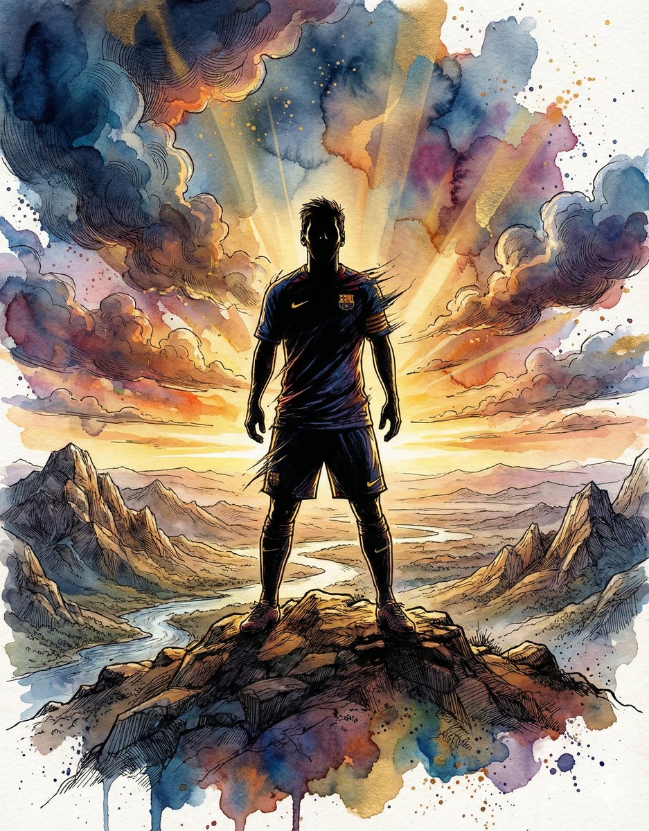 Epic Hilltop Art Poster Design