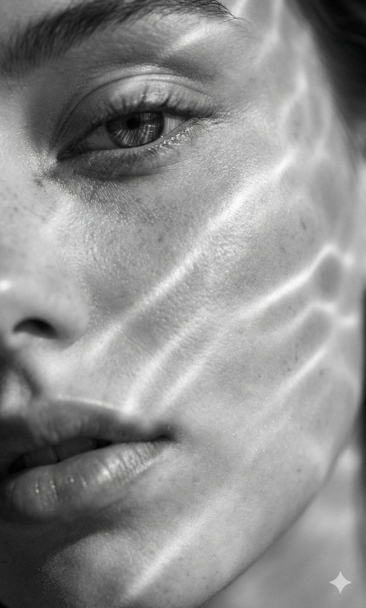 Surreal Monochrome Portrait