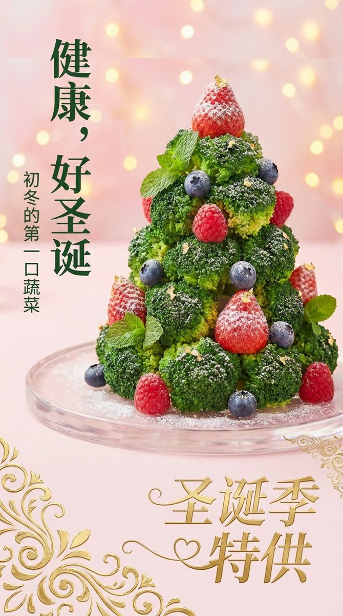 Christmas Tree Dessert Photography