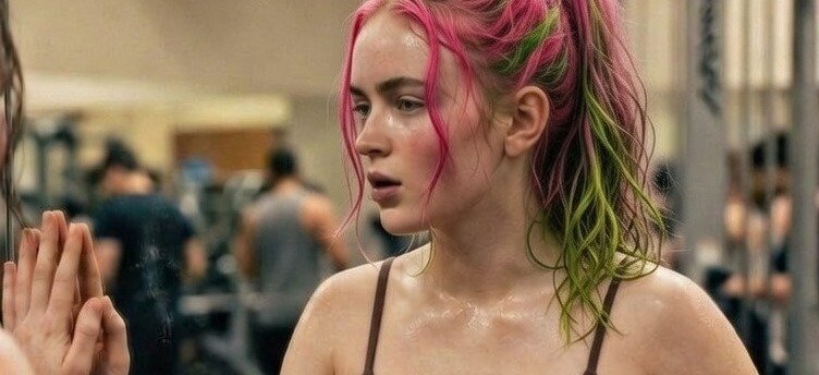 Neon Ponytail Gym Power