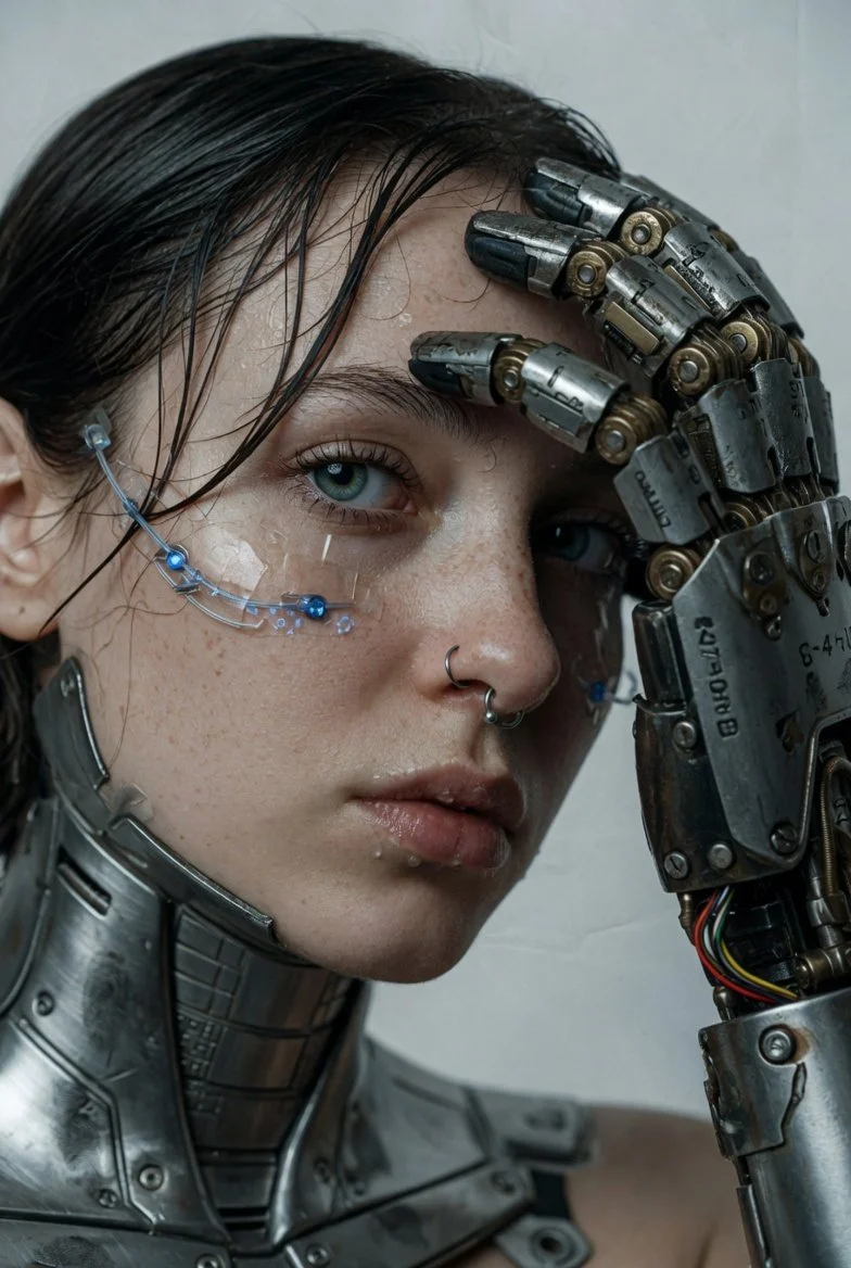 Cyberpunk Girl Prosthetic Portrait