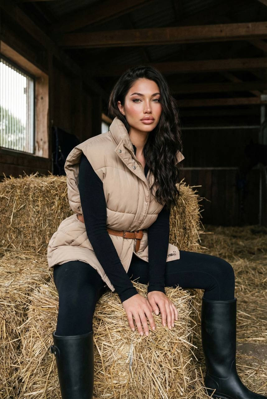 Rustic Barn Fashion Editorial Portrait