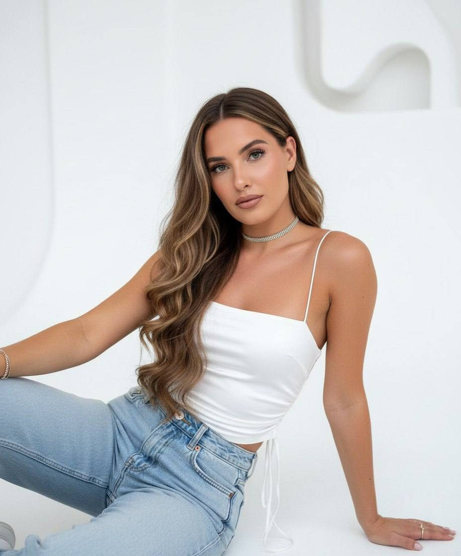 White Studio Fashion Portrait