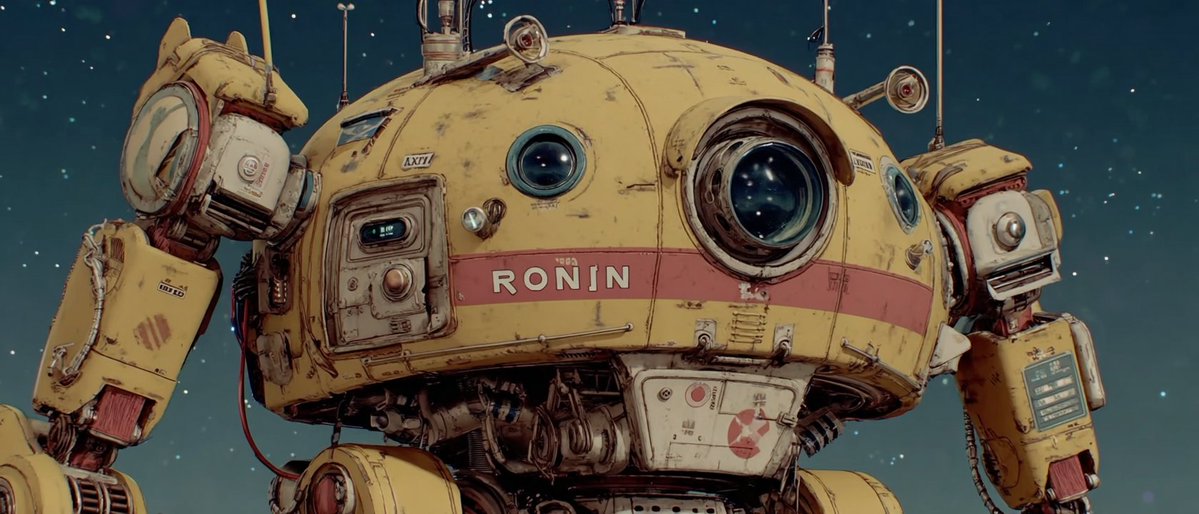 Retro Spherical Robot Drone Render