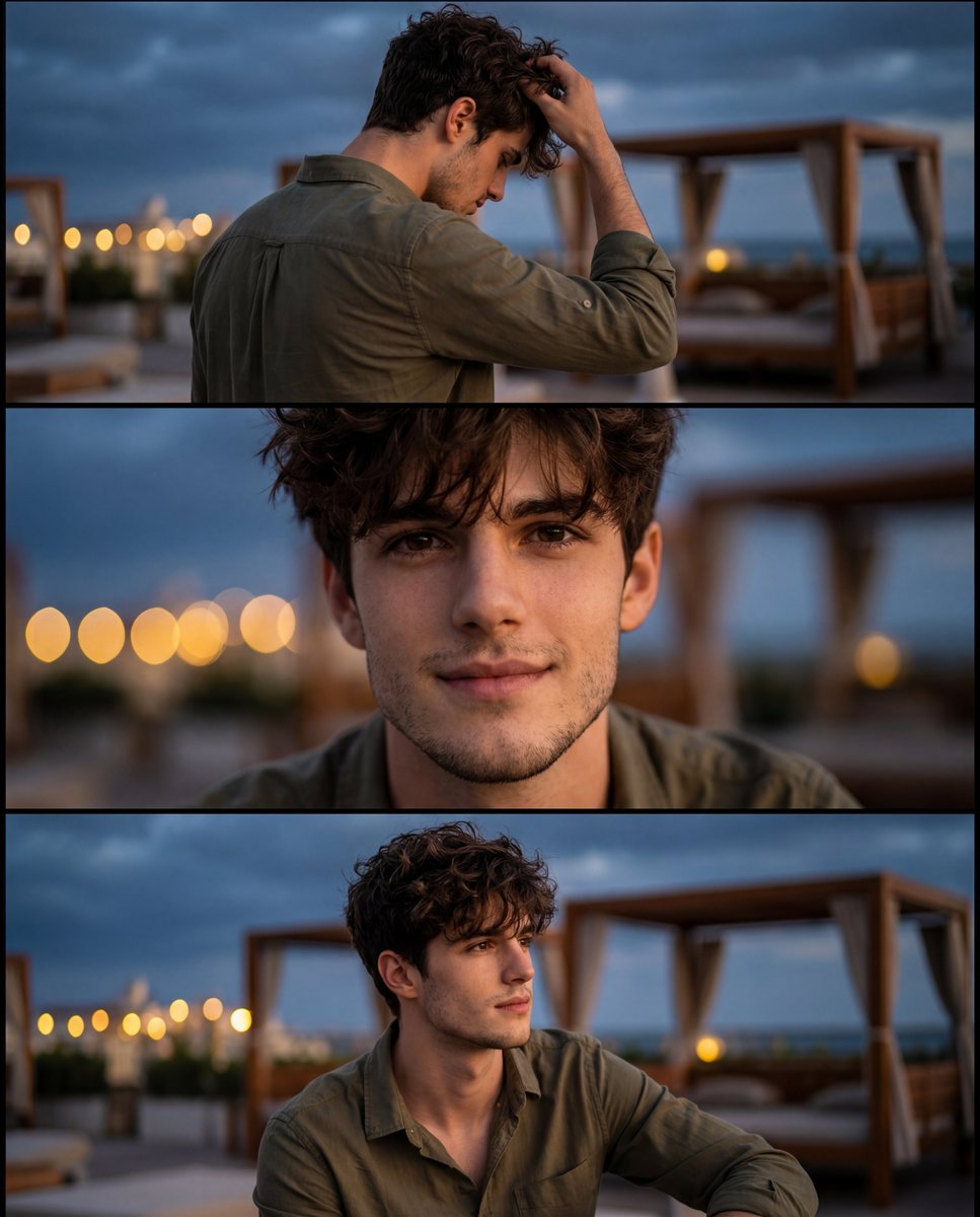 Cinematic Night Portrait Collage