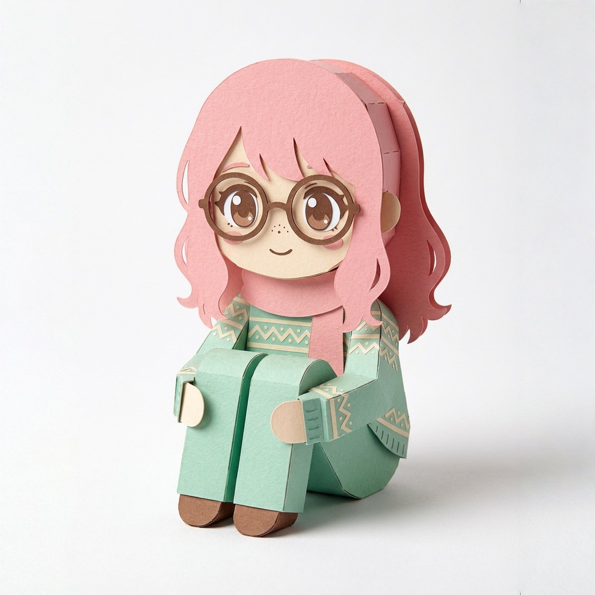 AI Chibi Paper Model Conversion