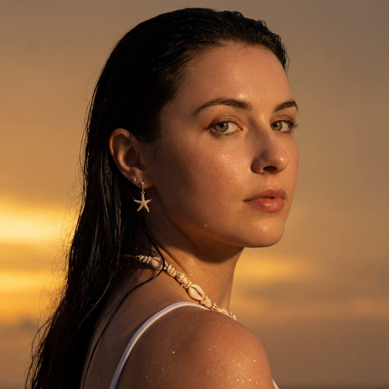Golden Hour Goddess Portrait