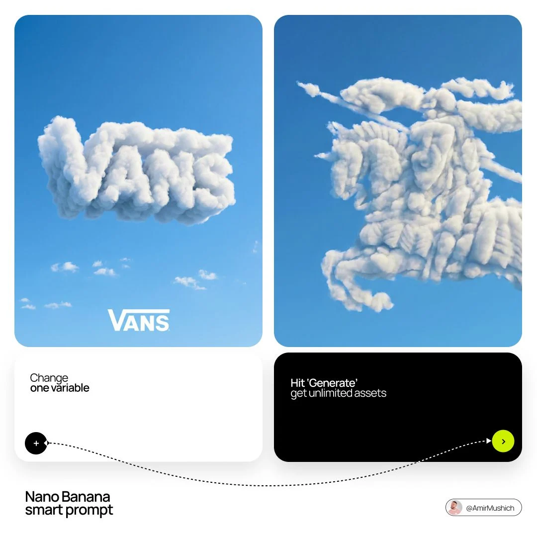 Cloud Morphs Into Brand Logo