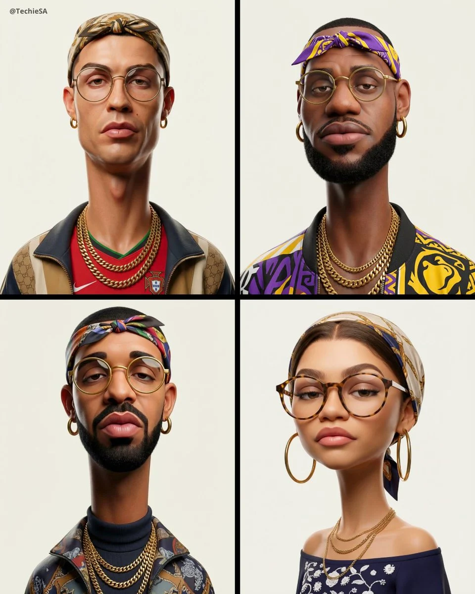 Exaggerated 3D Caricature Character Design