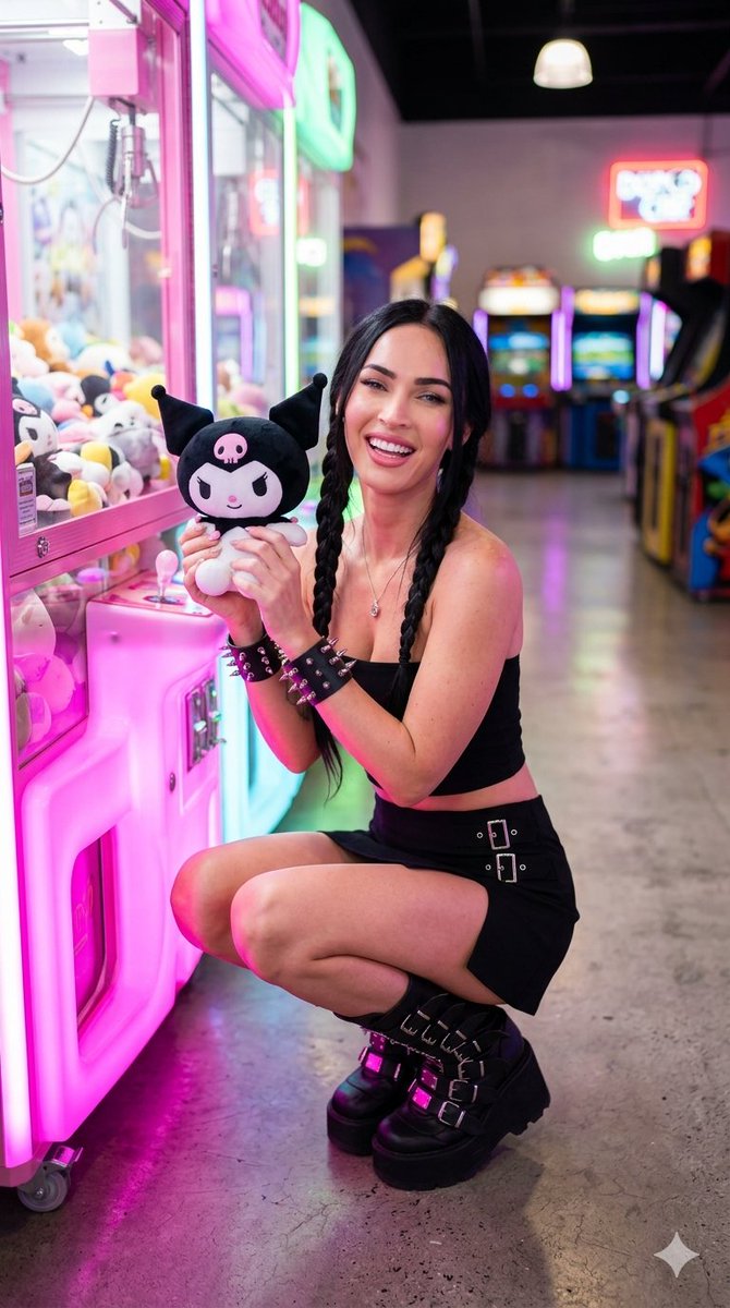 Neon Arcade E-Girl Portrait