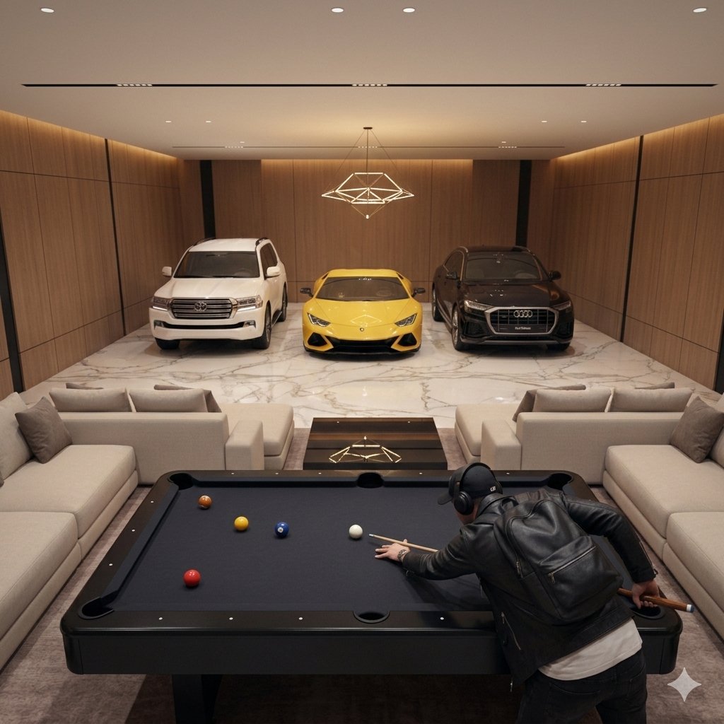 Luxury Garage Pool Lifestyle