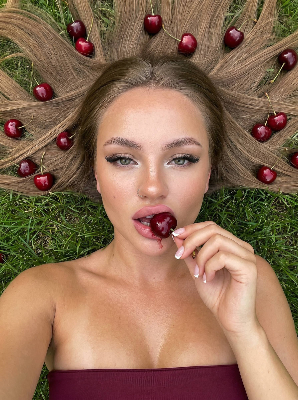 Cherry Beauty Lawn Portrait