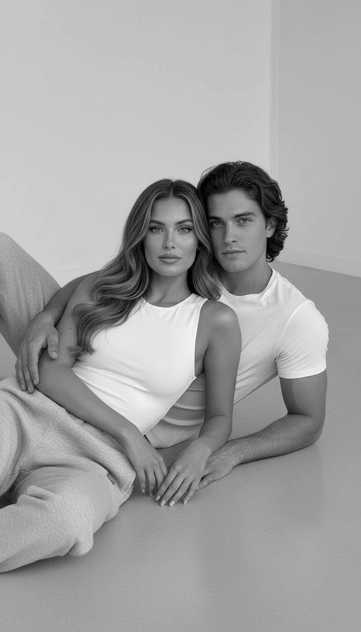 Intimate Black White Couple Portrait