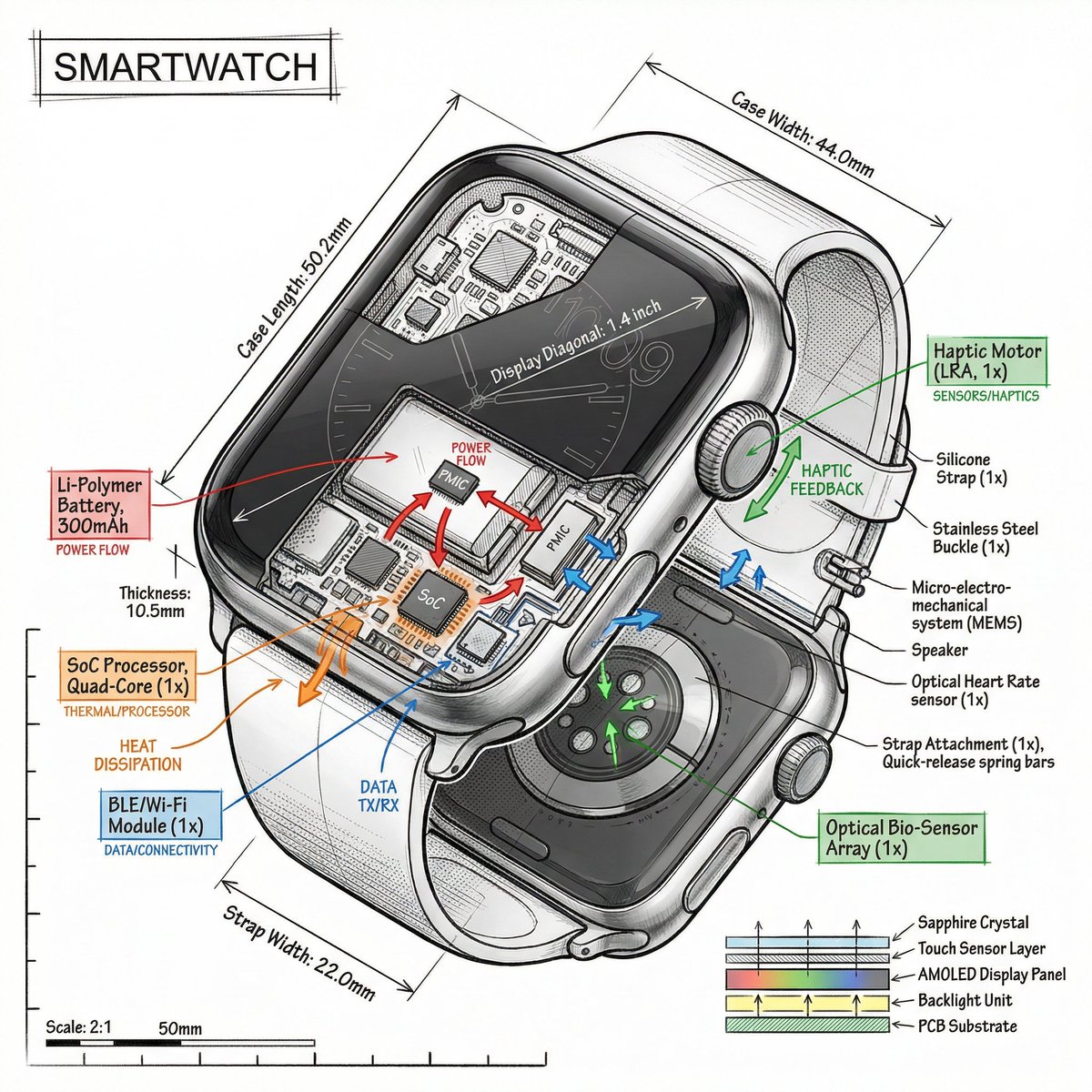 3D Technical Exploded Infographic