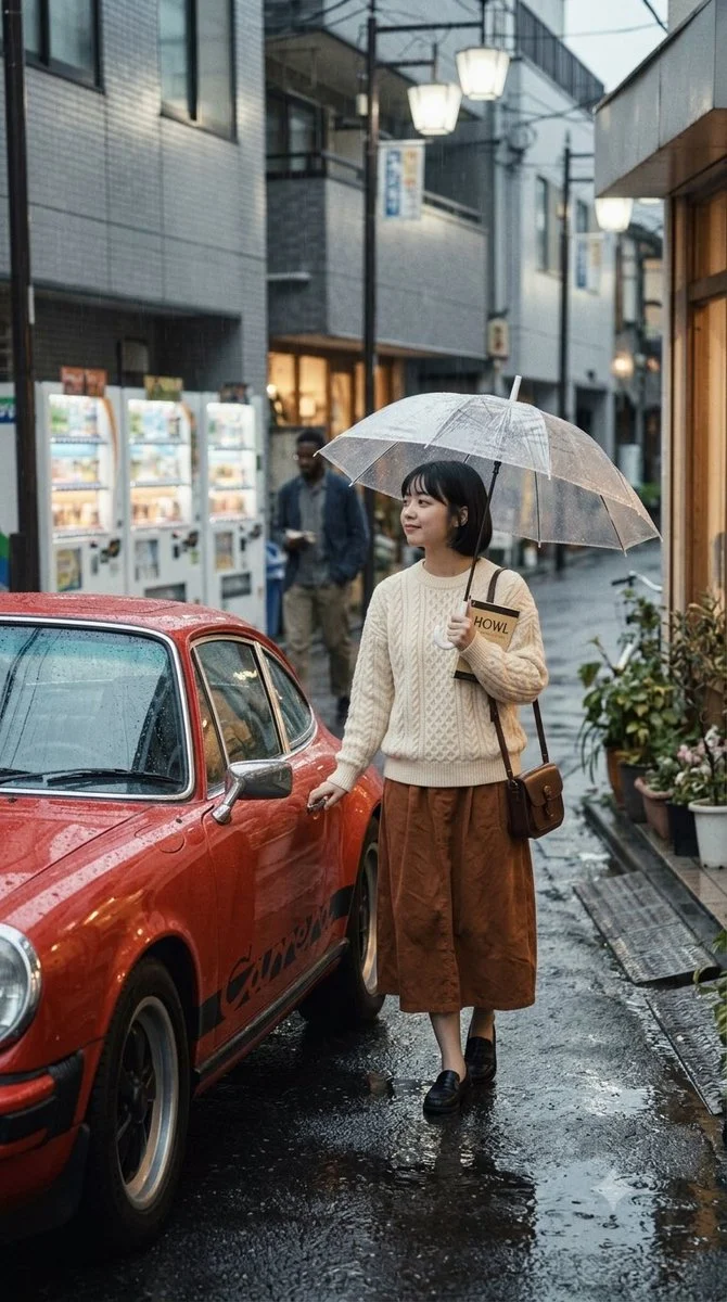 Vintage Korean Beatnik Portrait