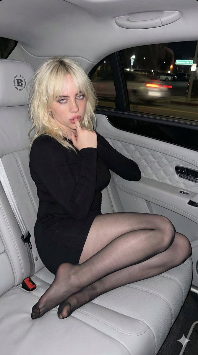 Redhead in Bentley Backseat