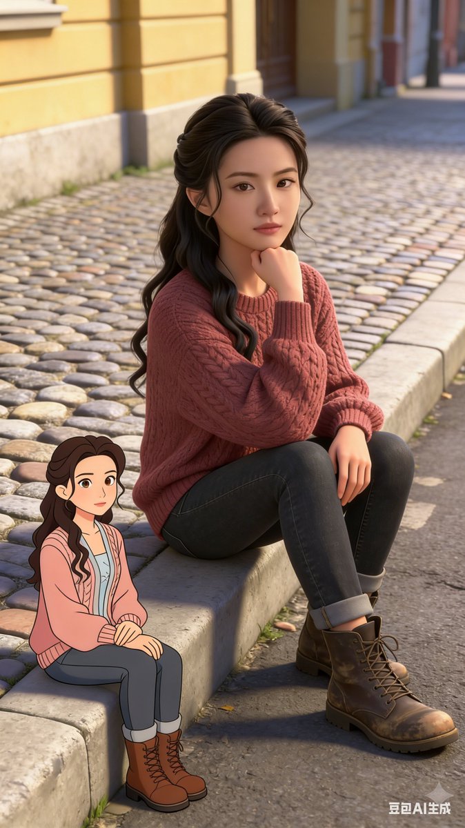 Real Person Meets Cartoon Self