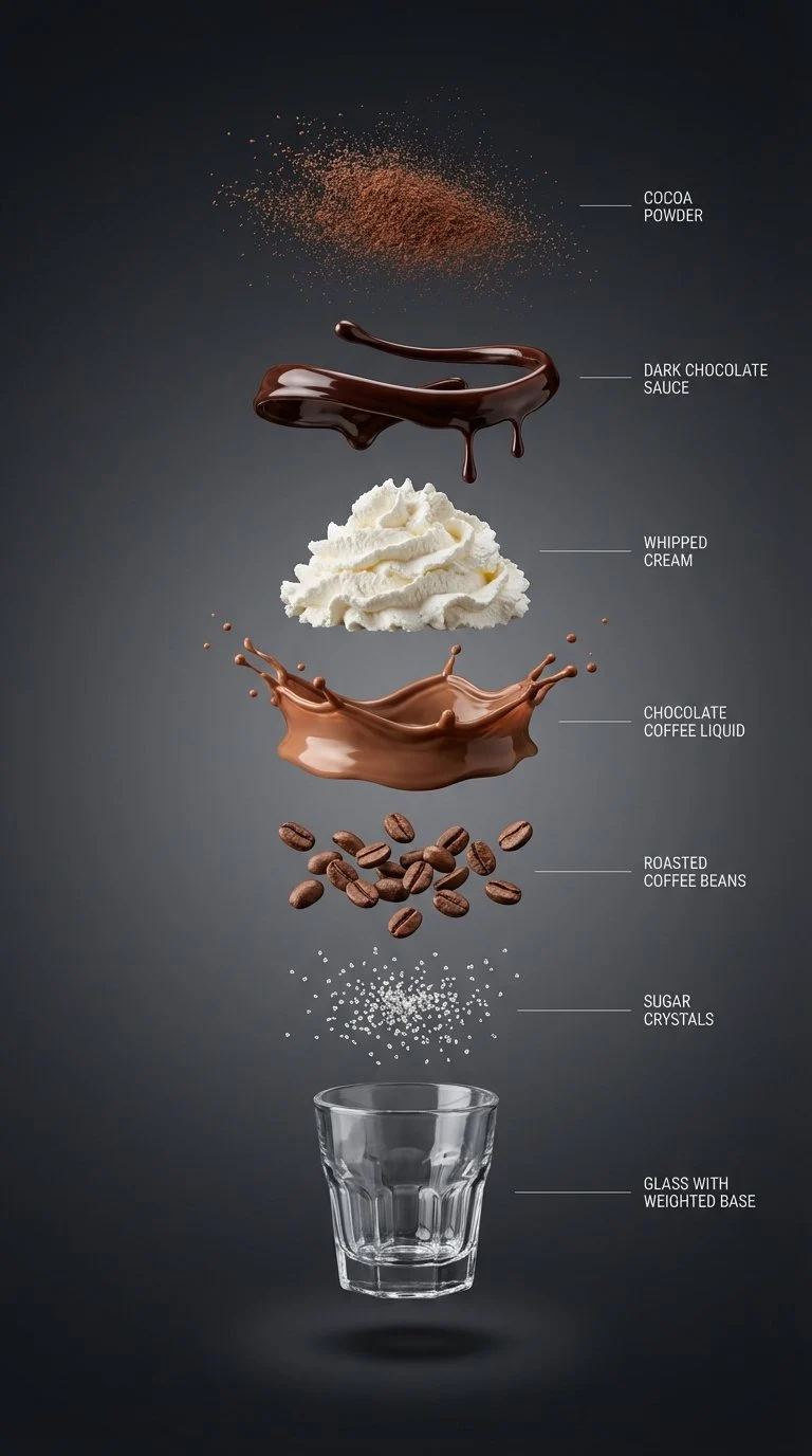 Chocolate Coffee Explosion Deconstruction