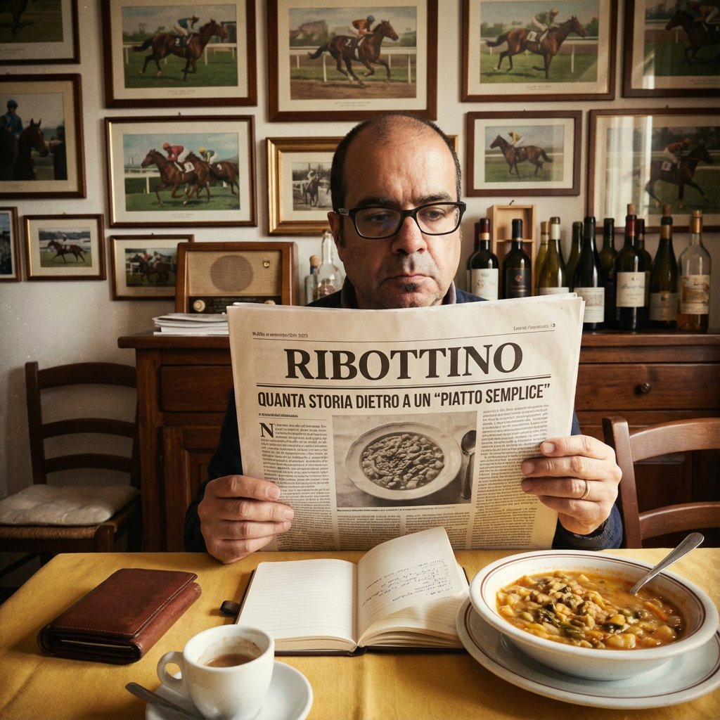 Vintage Man Reading Newspaper