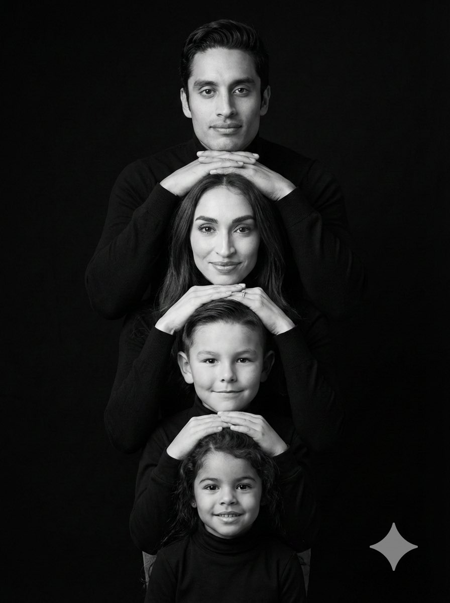 Black and White Hyperreal Portrait