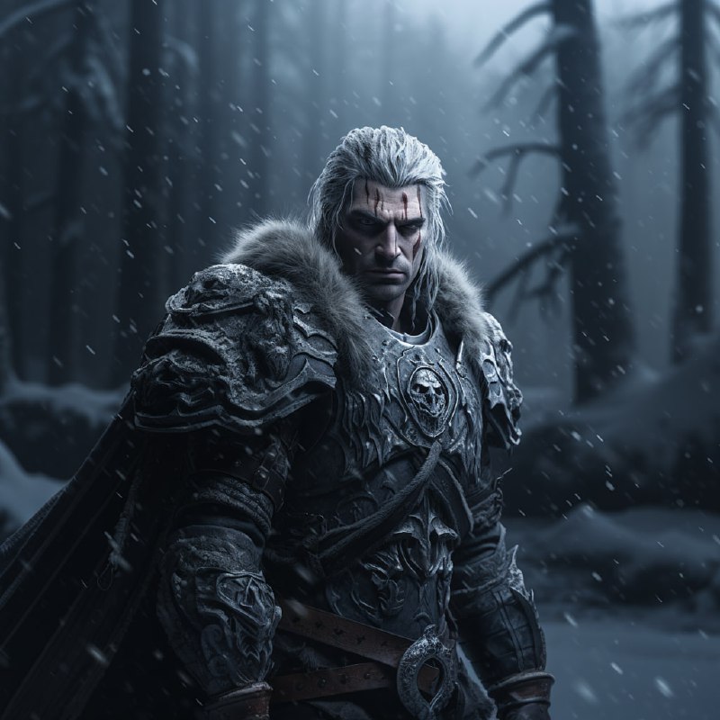 Lich King Portrait With Brooding Gothcore Mood