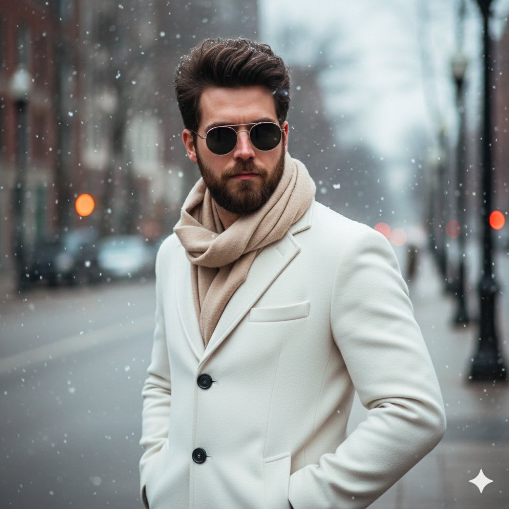 Winter Fashion Portrait in Snow
