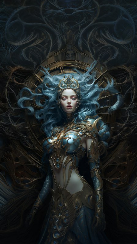 Iridescent Goddess of Time and Space Full Body Art