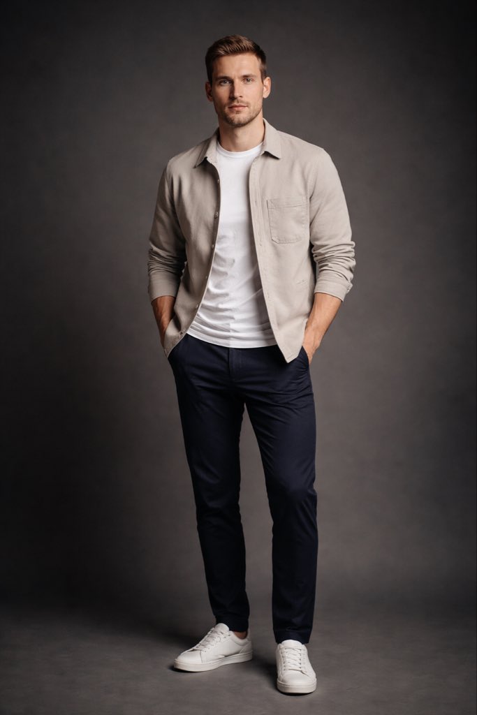 Stylish British Man Studio Portrait
