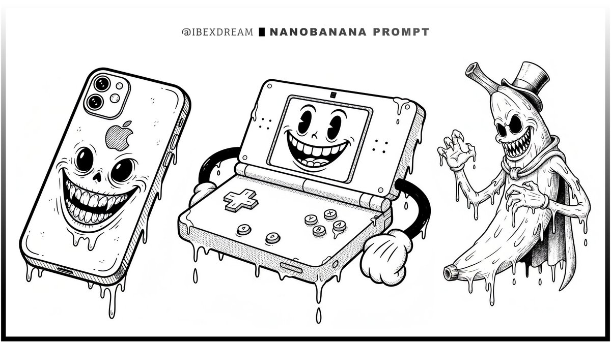 Surreal Rubber Hose Ink Style