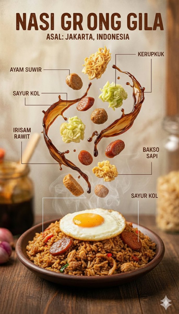 Indonesian Food Infographic Magic