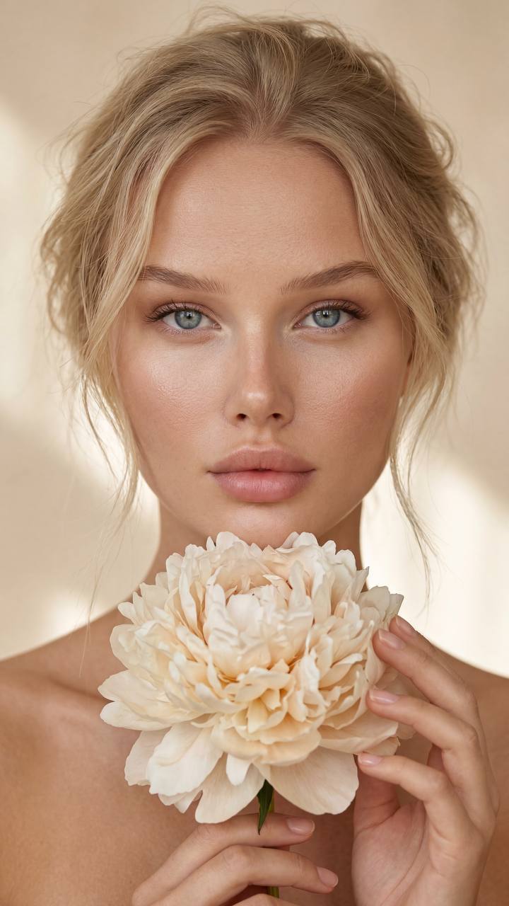 Ultra Realistic Peony Portrait