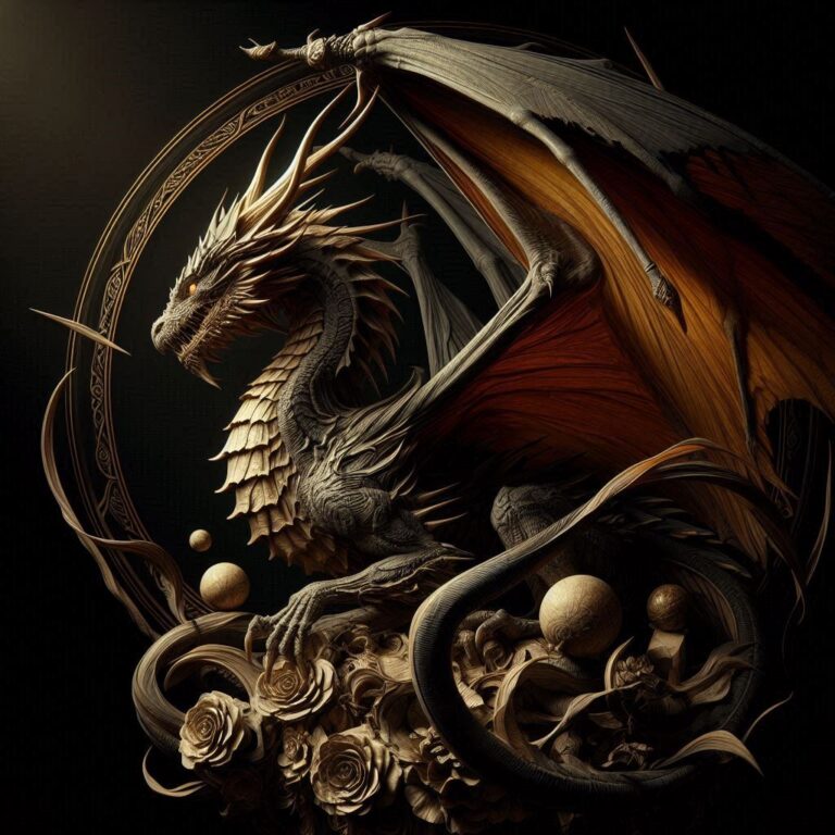 Academic Style Dragon With Dramatic Gothic Lighting