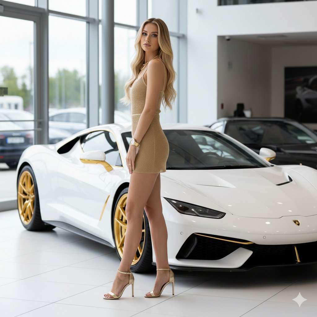 Golden Glamour Supercar Showcase