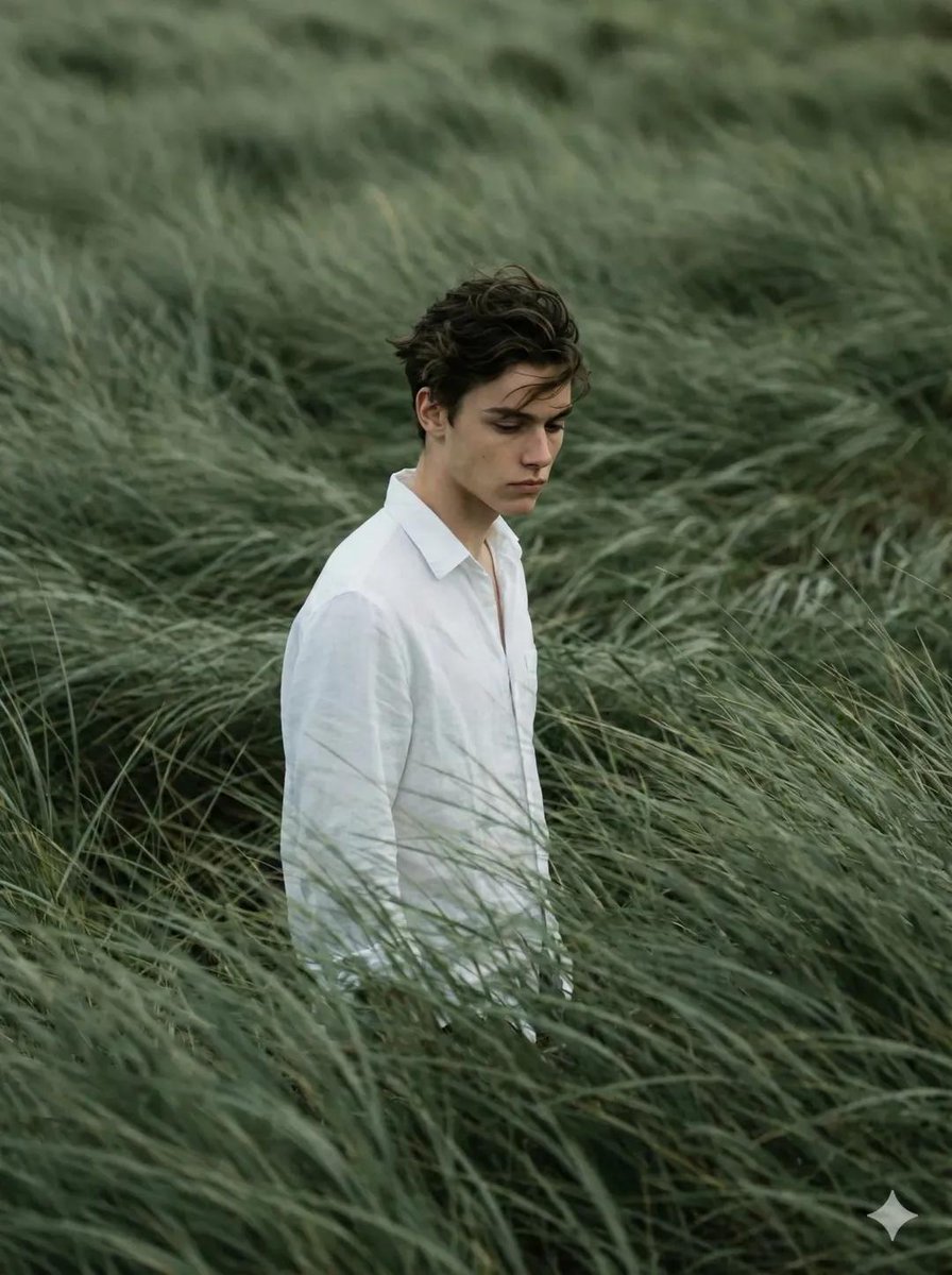 Solitary Portrait in Wind