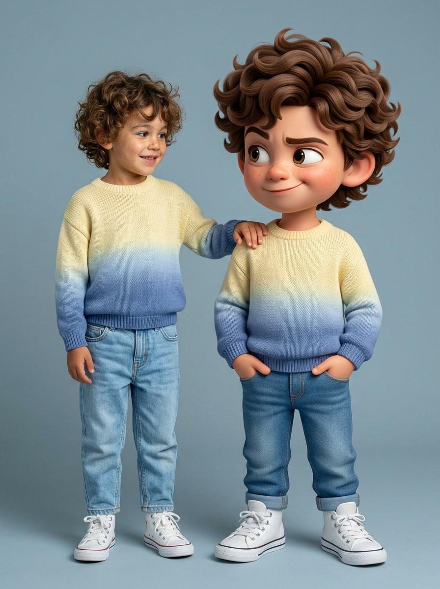 Real Human Meets Pixar Twin