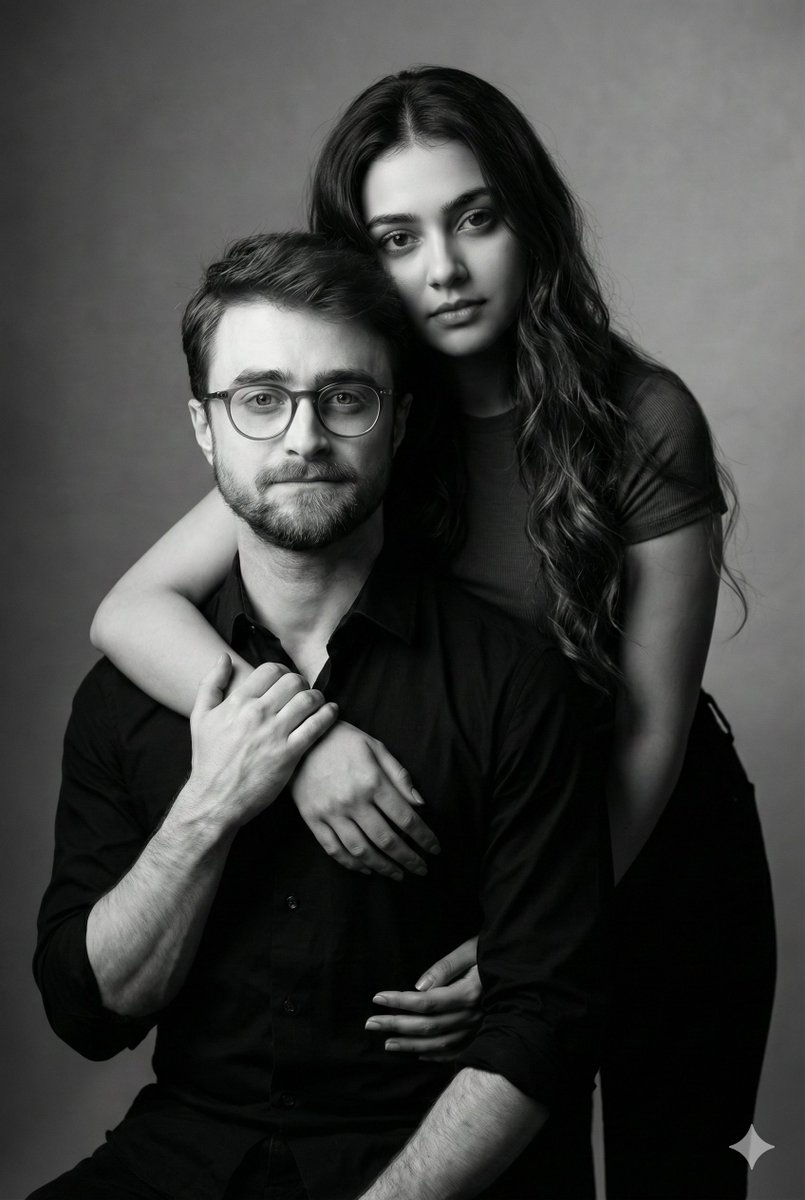 B&W Couple Art Portrait