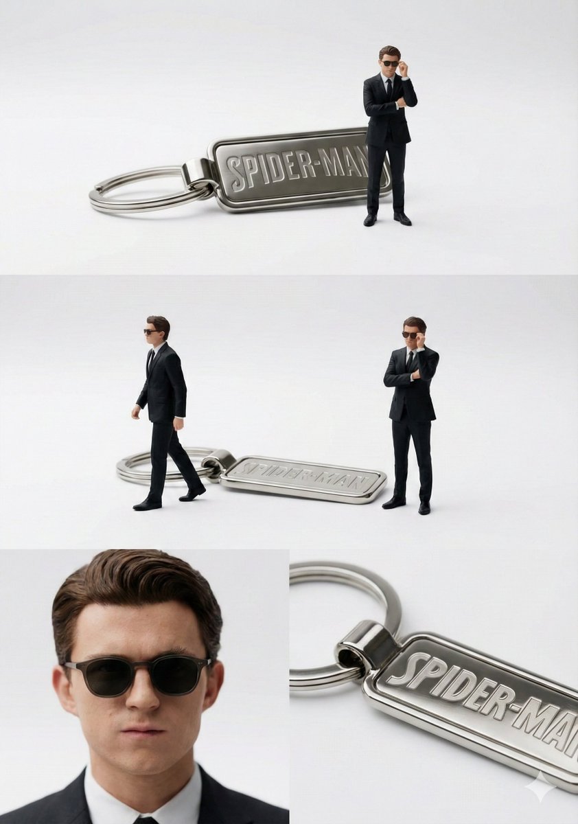 Tiny Bodyguard Guards Keychain Cinematically