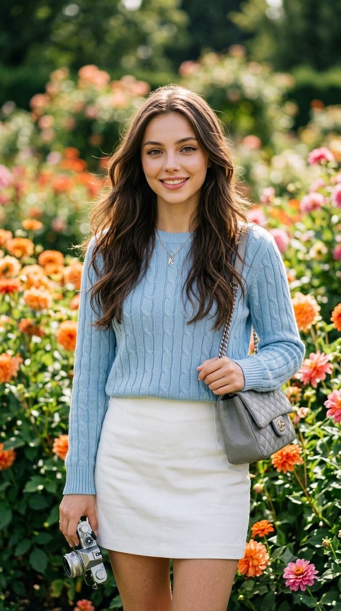 Garden Portrait Golden Hour