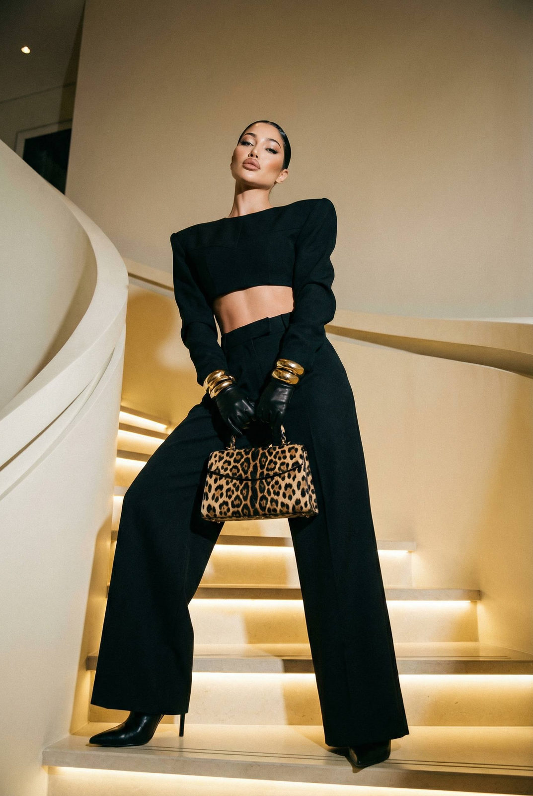 Luxury Staircase Editorial Fashion Shoot
