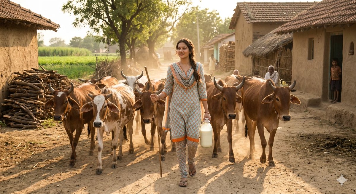 Golden Hour in an Indian Village