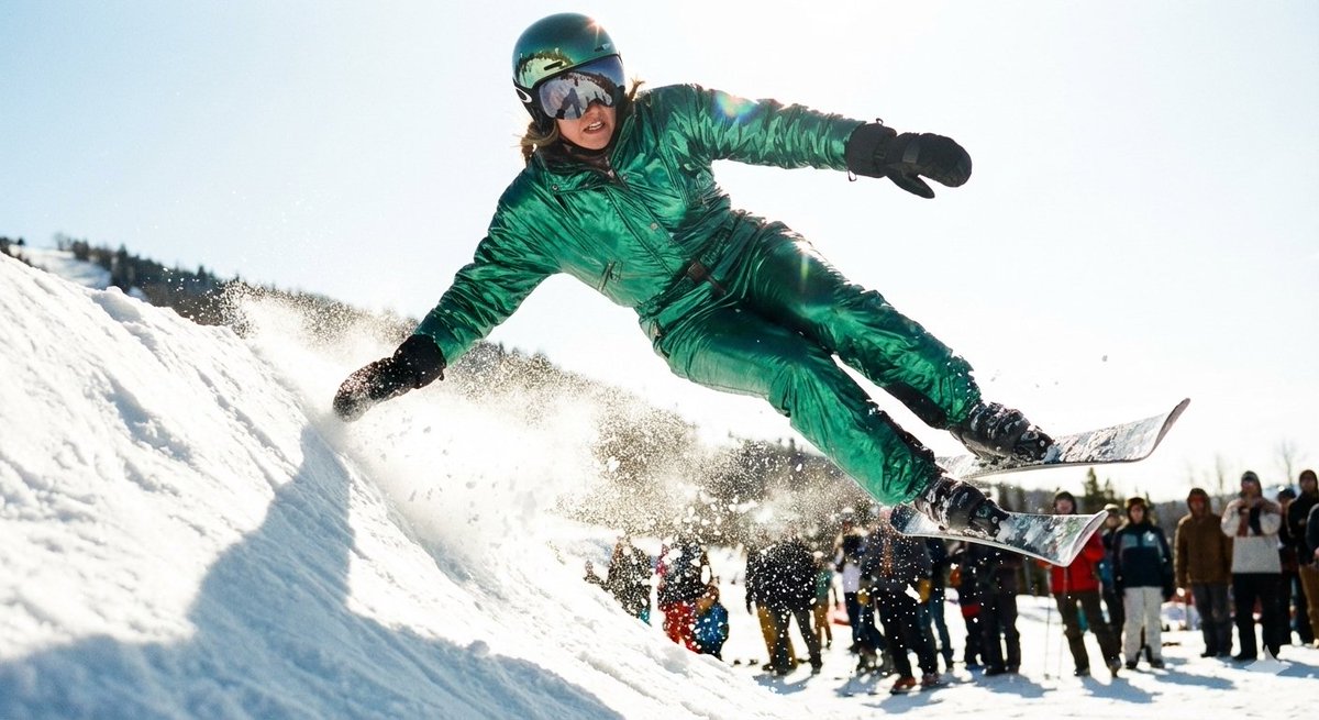 Emerald Metallic Ski Jump Soar